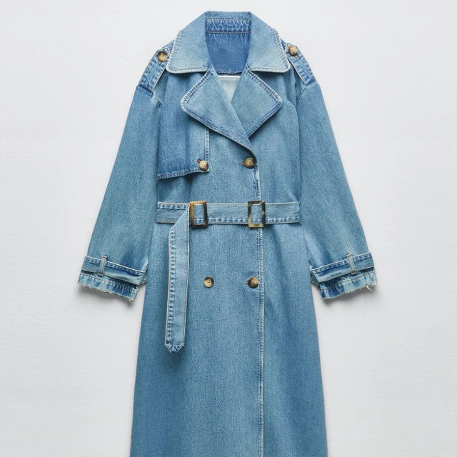 Trench long pour femme à la mode élégant et chic
