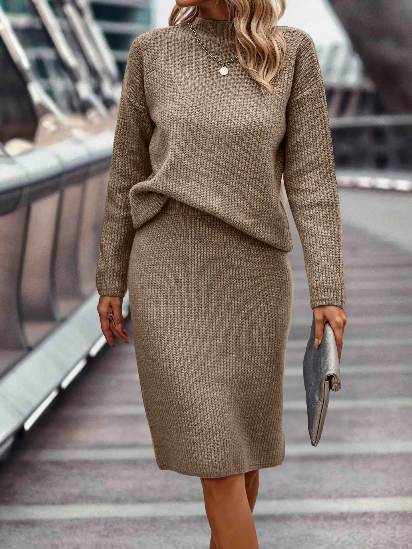 Ensemble élégant avec jupe chic et haut raffiné pour toutes occasions