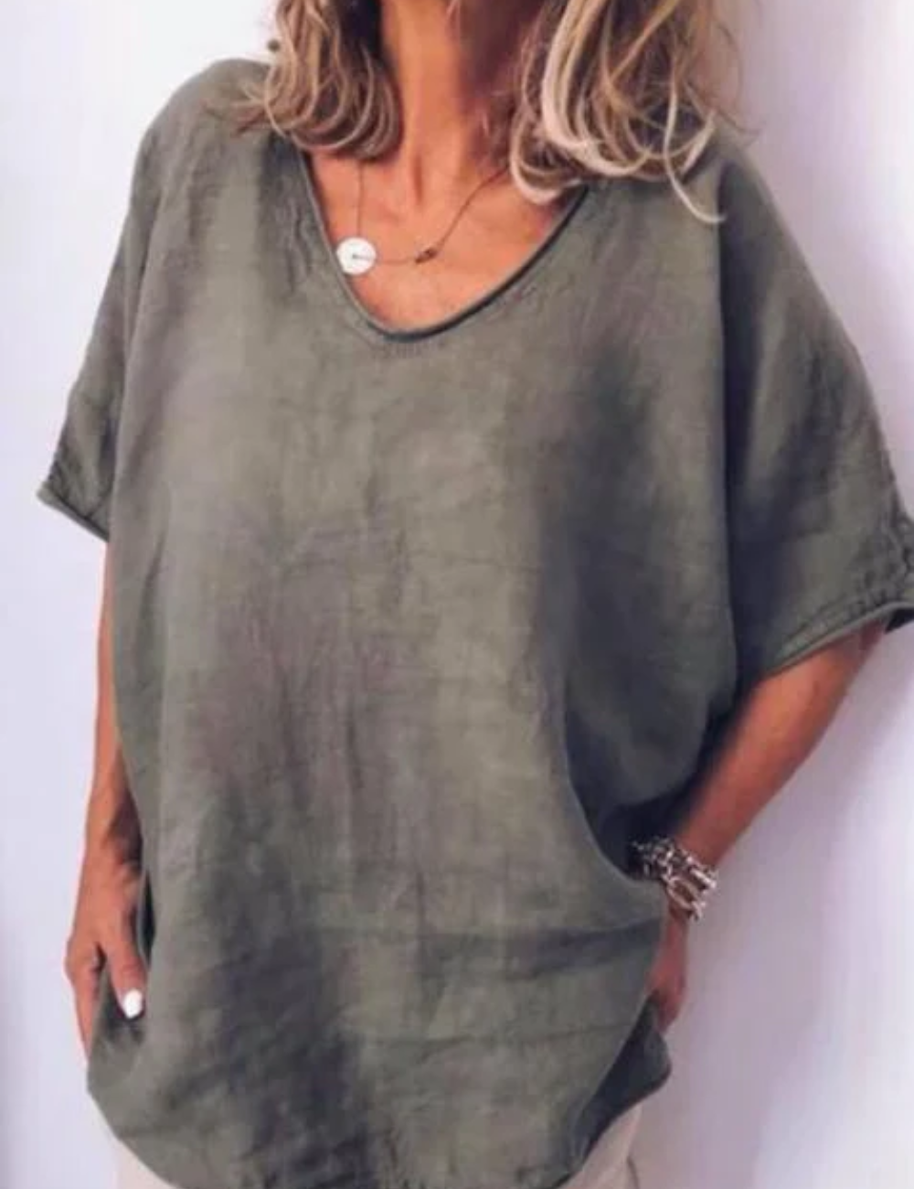 T-shirt Blanc Femme Oversized pour un look décontracté et tendance