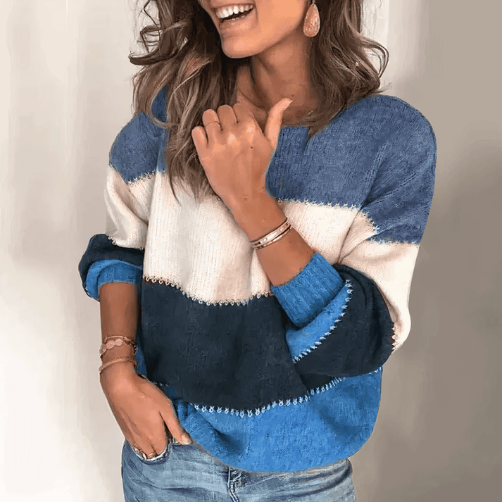 Pull à rayures élégant pour un style décontracté et raffiné