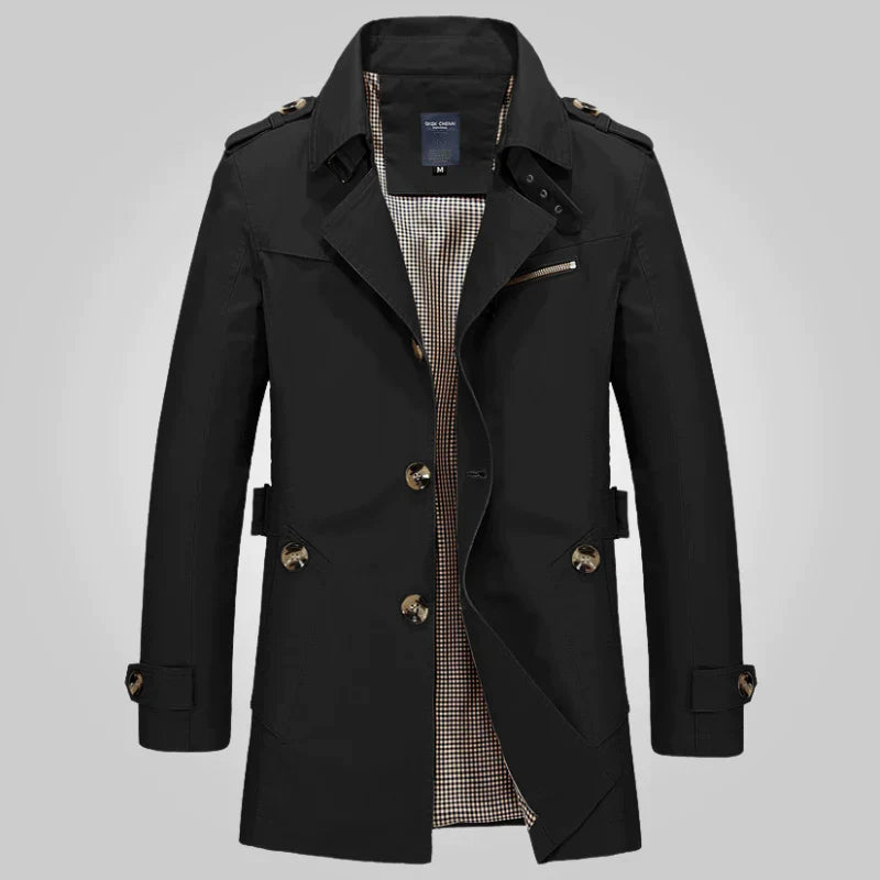 Trench mi-long classique pour homme ou femme intemporel et élégant