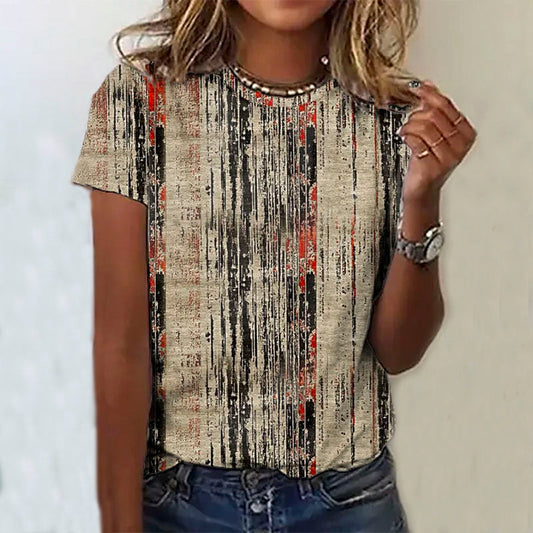 T-shirt vintage à motif décontracté pour un style unique et tendance