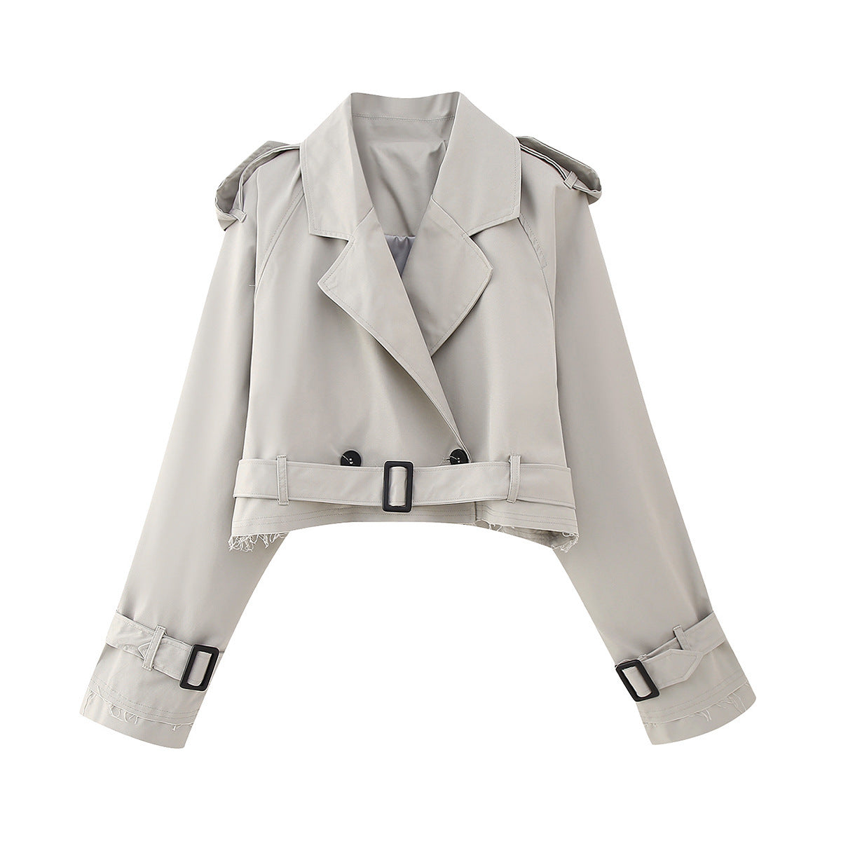 Trench court pour femme style chic urbain tendance