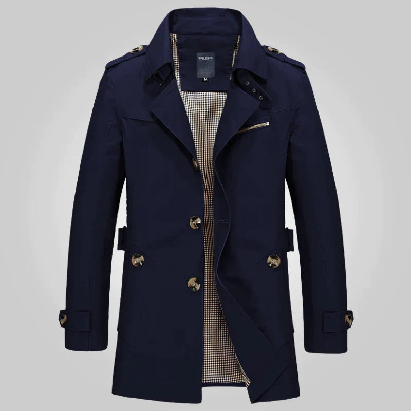 Trench mi-long classique pour homme ou femme intemporel et élégant