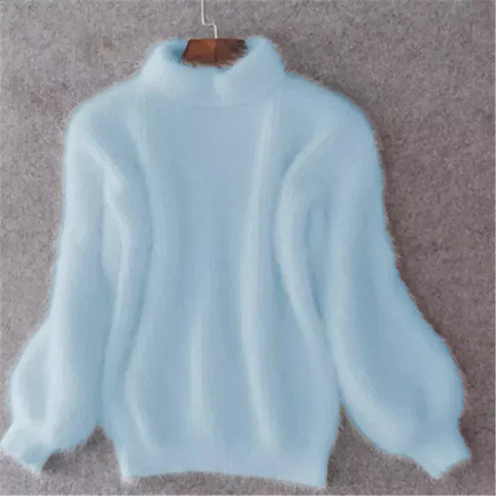 Pull d'hiver col montant très doux pour un confort optimal
