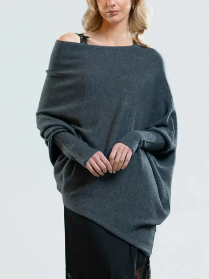 Pull chic à drapé asymétrique élégant et tendance pour toutes occasions