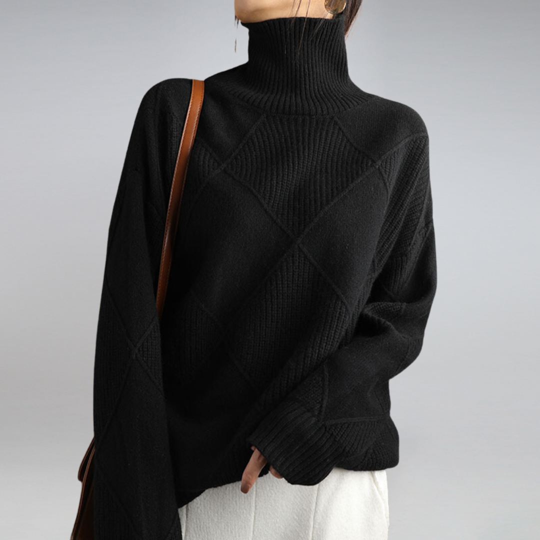 Pull col roulé élégant pour un look chic et raffiné