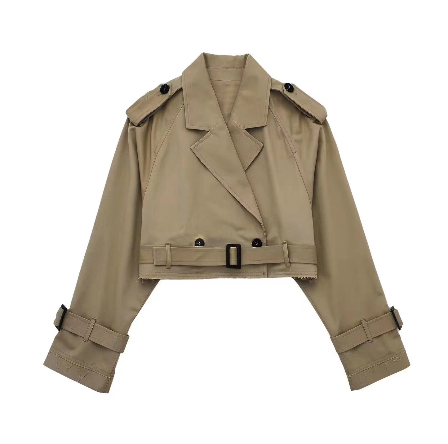 Trench court pour femme style chic urbain tendance