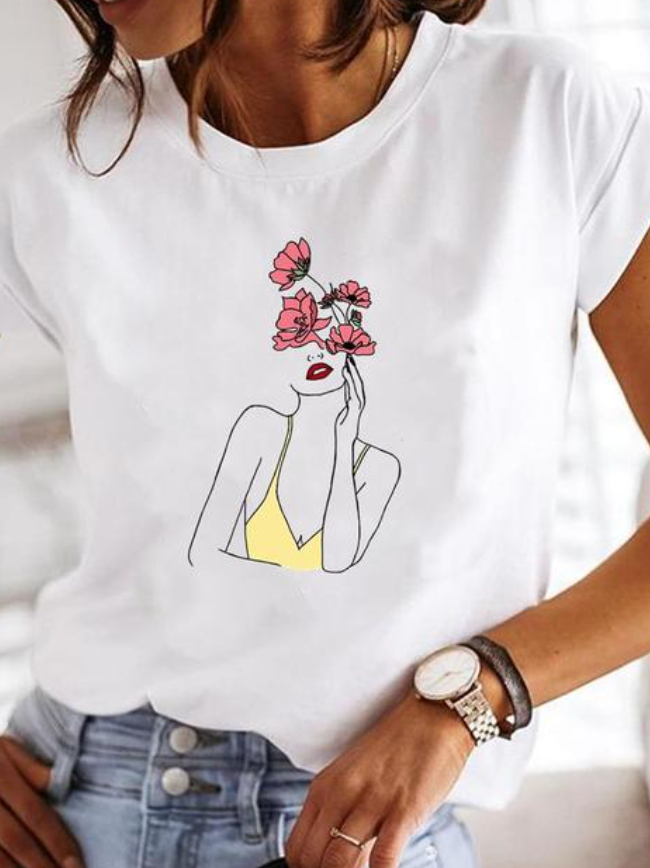 T-shirt d'été féminin léger alliant confort et style chic