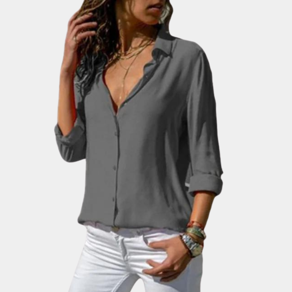 Chemise légère pour femme au look chic et décontracté