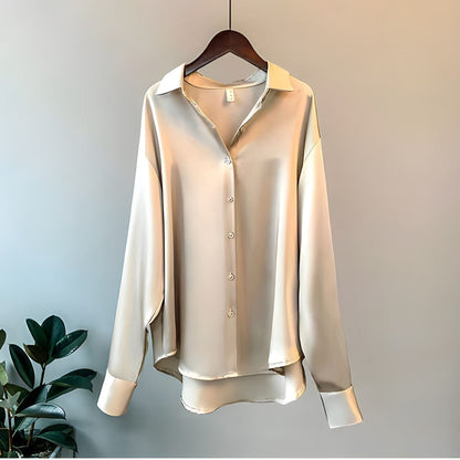 Blouse féminine au style élégant et lumineux à la coupe fluide