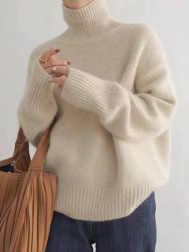 Pull chic à col roulé élégant pour un style raffiné et moderne