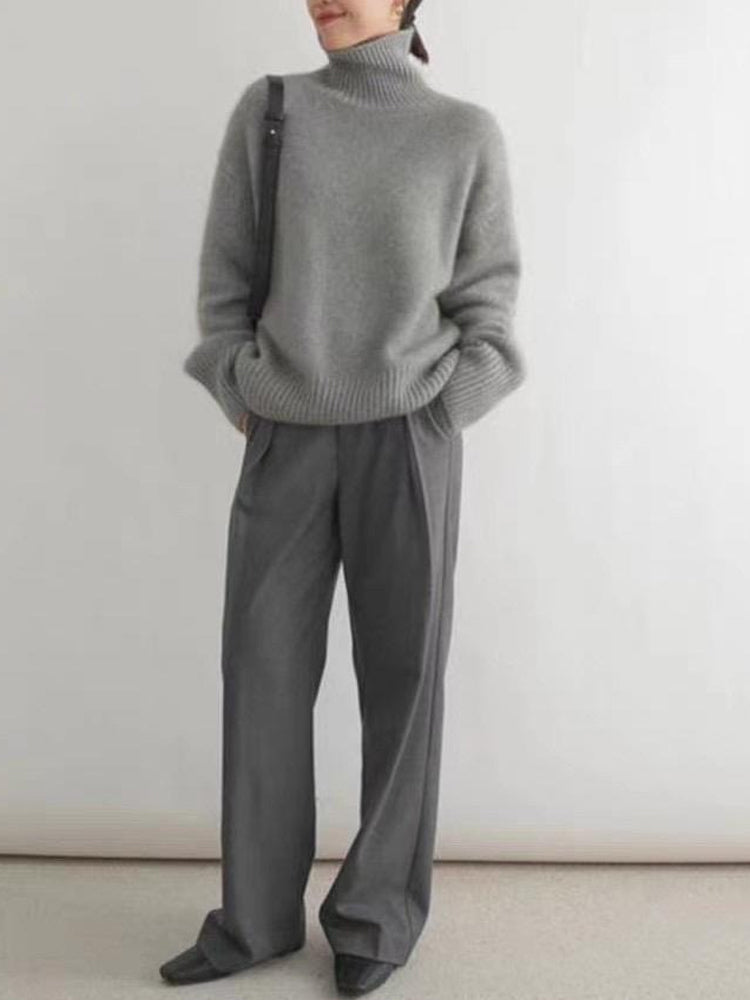 Pull chic à col roulé élégant pour un style raffiné et moderne