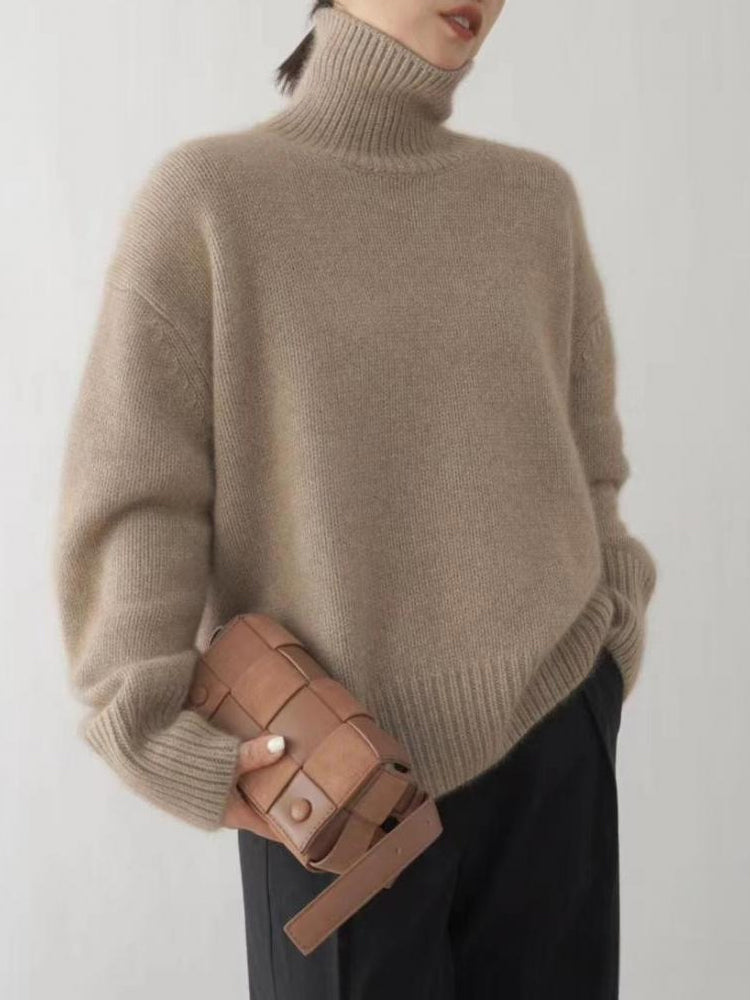 Pull chic à col roulé élégant pour un style raffiné et moderne