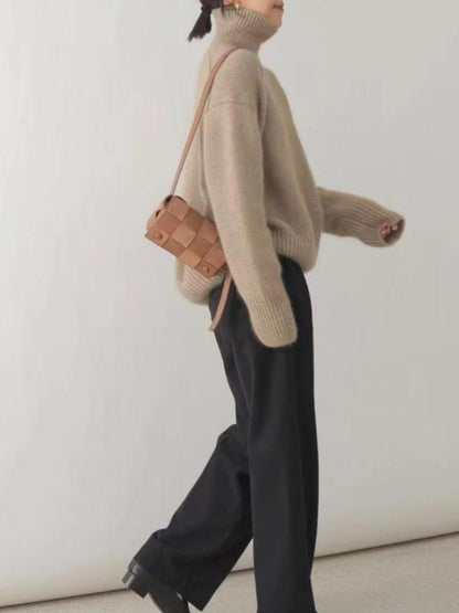Pull chic à col roulé élégant pour un style raffiné et moderne