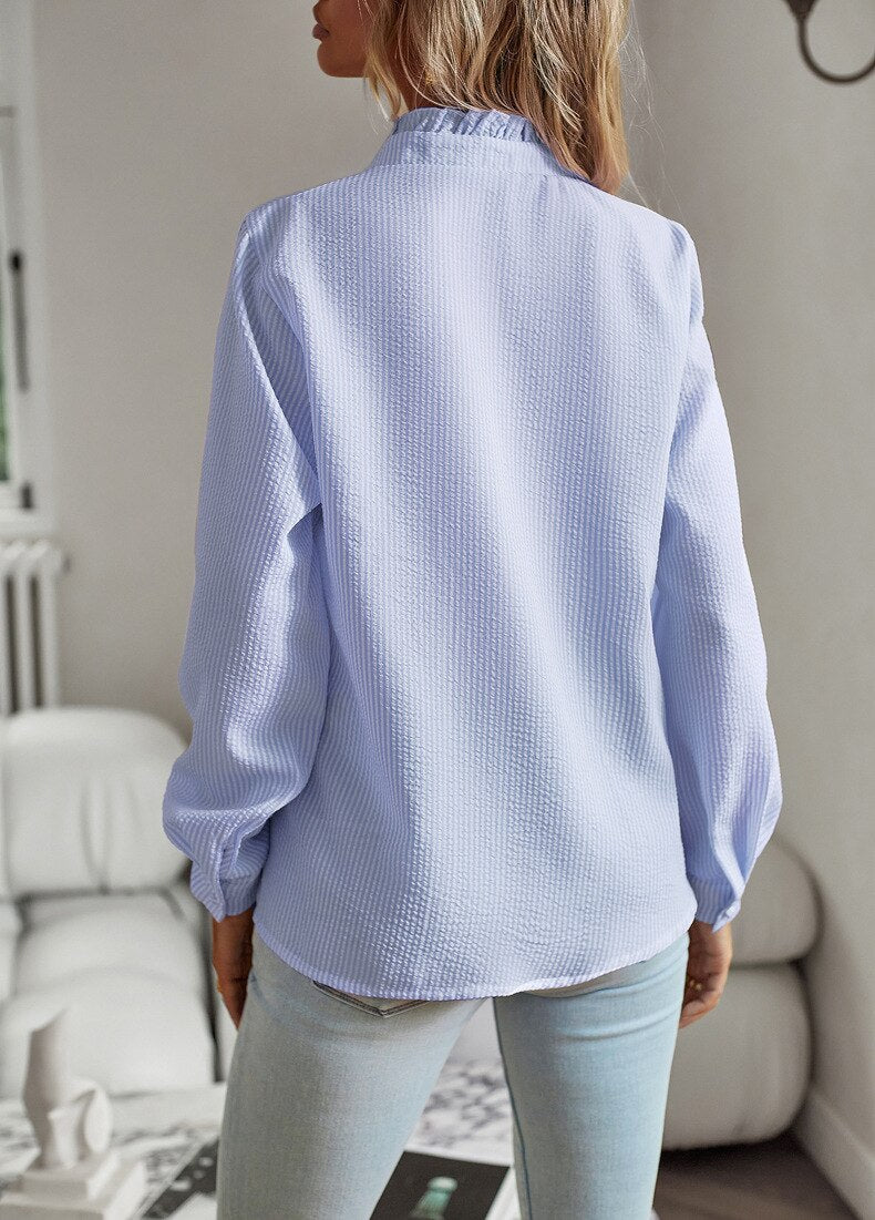 Millie Blouse à boutons volants élégante pour femme chic