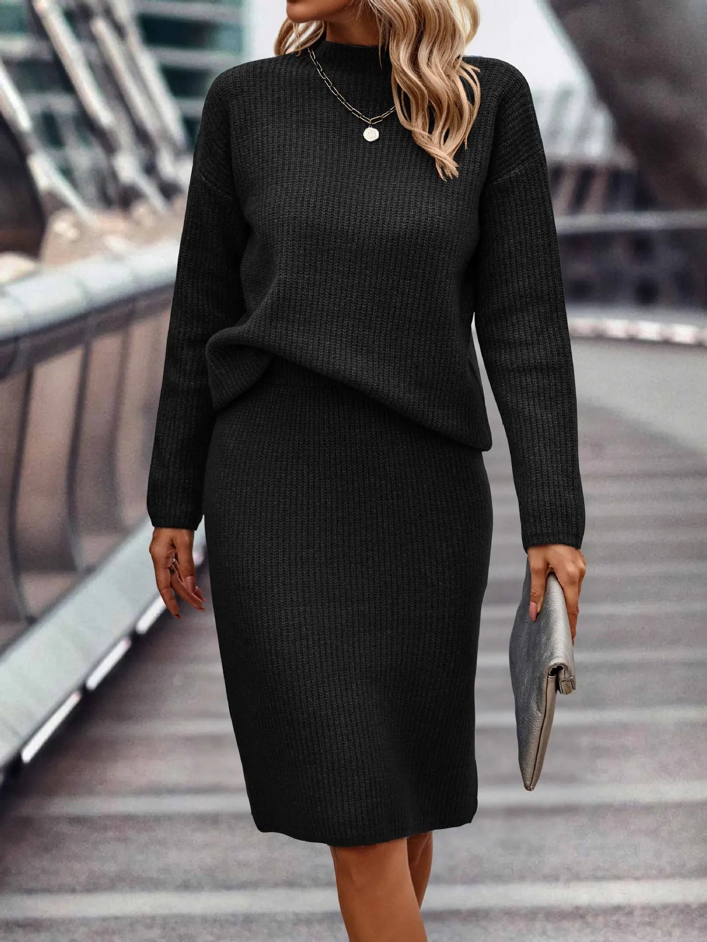 Ensemble élégant avec jupe chic et haut raffiné pour toutes occasions