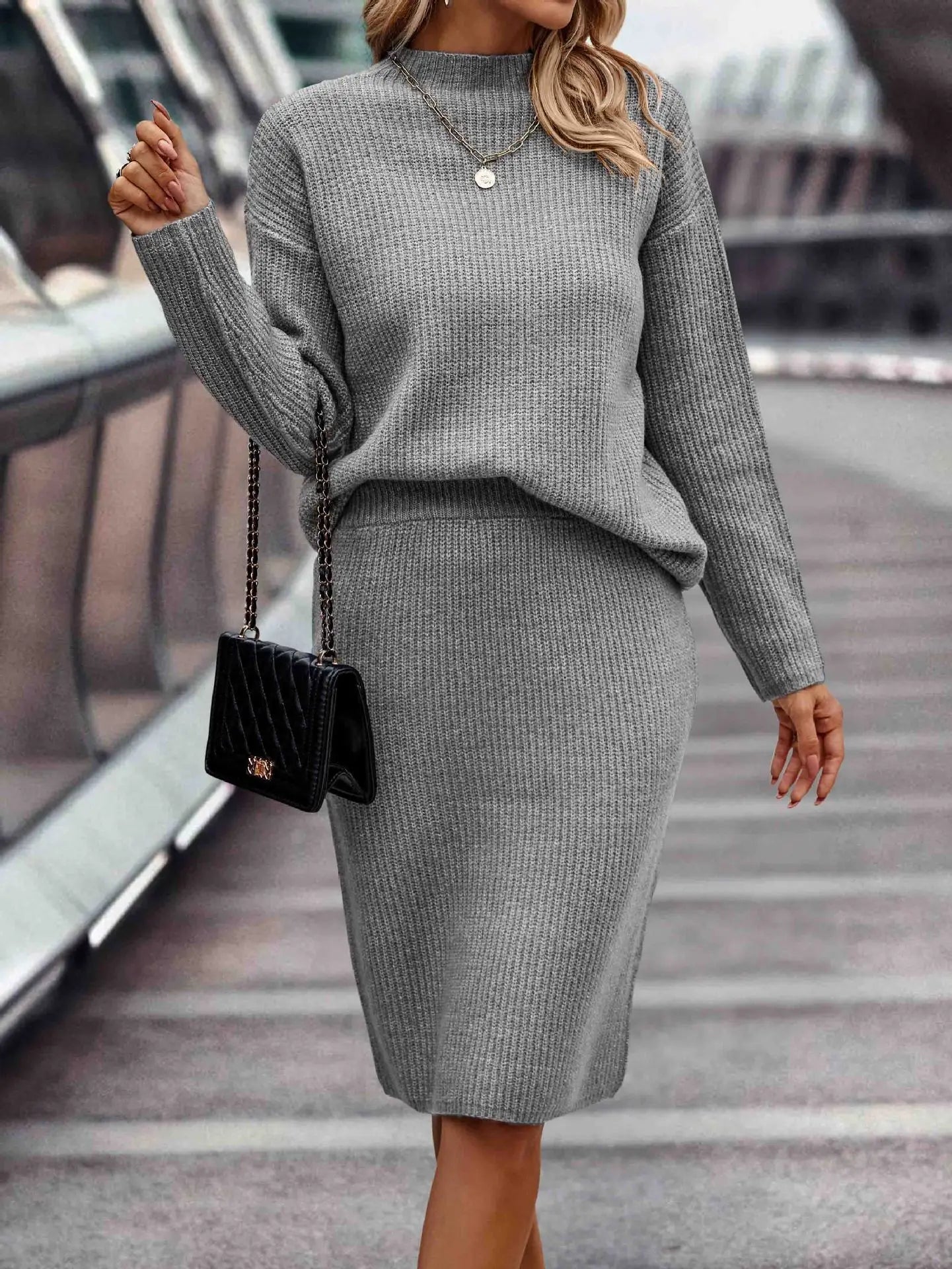 Ensemble élégant avec jupe chic et haut raffiné pour toutes occasions