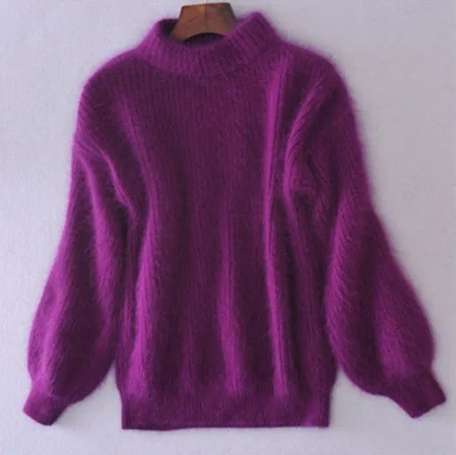 Pull d'hiver col montant très doux pour un confort optimal