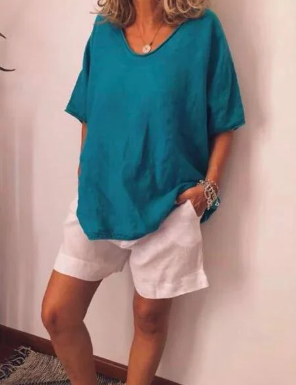 T-shirt Blanc Femme Oversized pour un look décontracté et tendance
