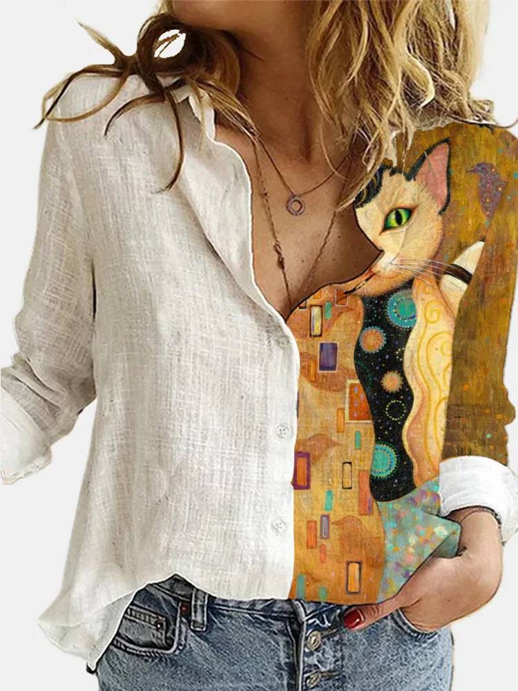 Chemise artistique style bohème inspirée par Frida Kahlo