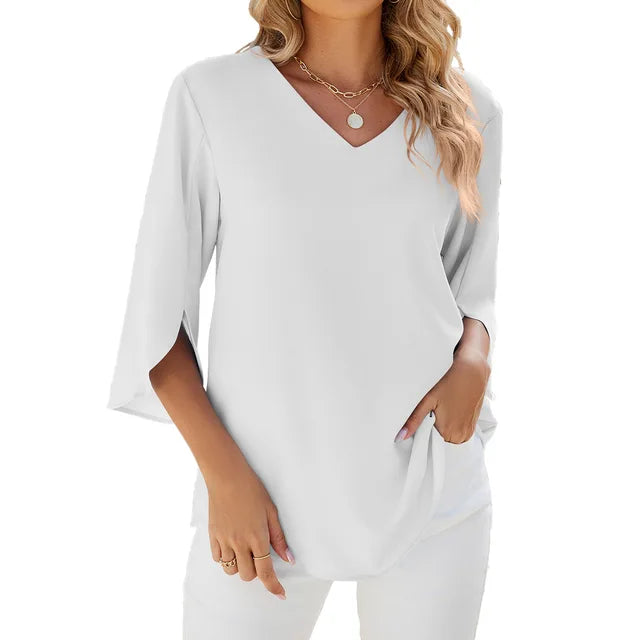 Blouse féminine à la coupe décontractée pour un style effortless