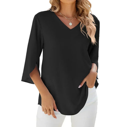 Blouse féminine à la coupe décontractée pour un style effortless