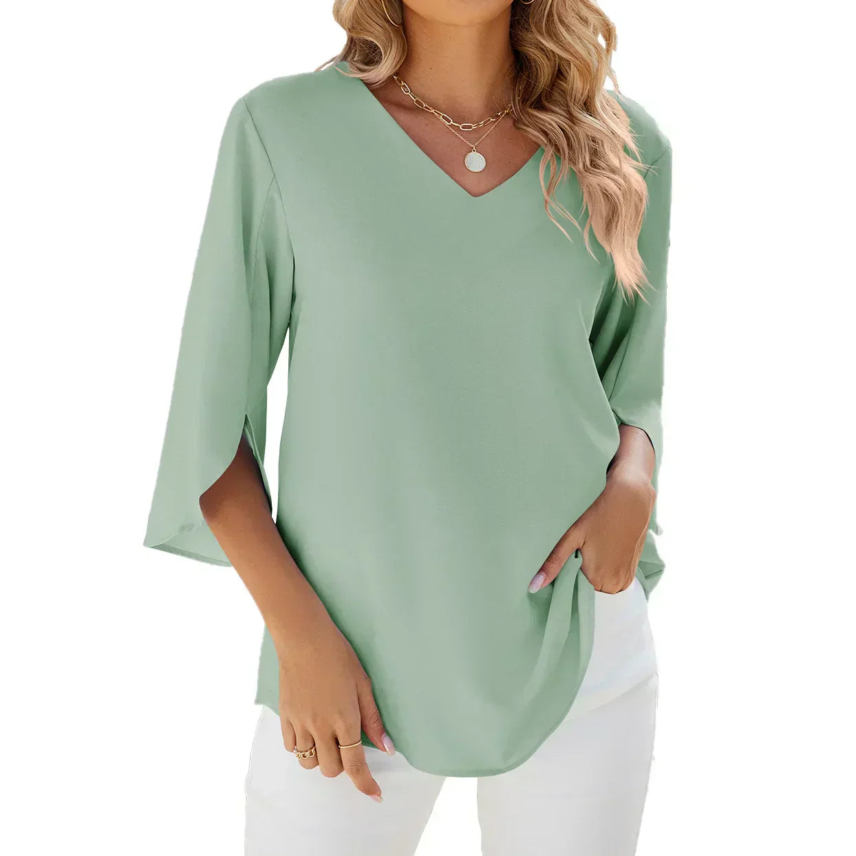 Blouse féminine à la coupe décontractée pour un style effortless
