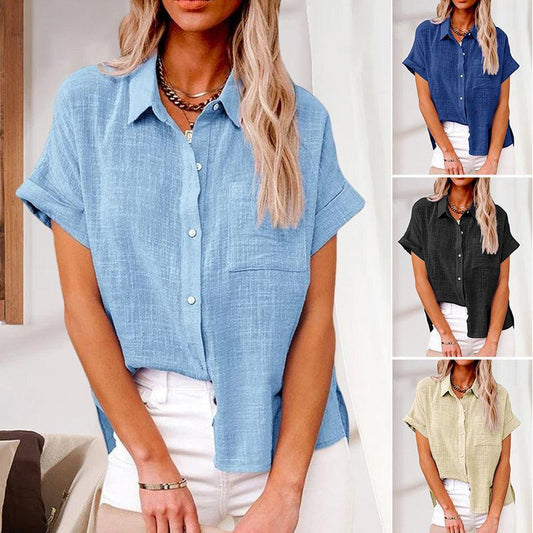 Blouse à manches courtes pour un style décontracté et moderne