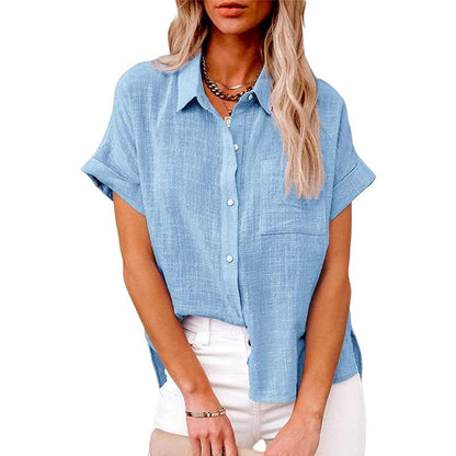 Blouse à manches courtes pour un style décontracté et moderne