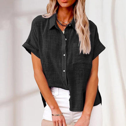 Blouse à manches courtes pour un style décontracté et moderne
