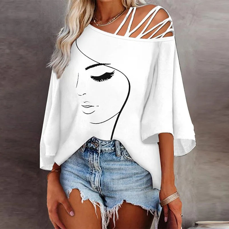 T-shirt femme design moderne élégant pour toutes les occasions